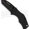 Cold Steel Micro Recon 1 Tanto Folding Keychain Knife - Black Plain -Knivesand Tools Shop cold steel recon 1 27tdt large