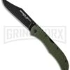 Cold Steel Broken Skull III OD Green G-10 Folding Knife - Black Plain