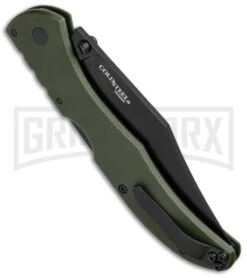 Cold Steel Broken Skull III OD Green G-10 Folding Knife - Black Plain -Knivesand Tools Shop cold steel steve austin broken skulls iII 54sbg side cm bhq 34586 jr large