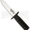 Cold Steel Survival Edge Black Fixed Blade Knife - Satin Plain -Knivesand Tools Shop cold steel survival edge 80phb large