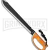 Coleman 24.5" Campground Machete Orange Rubber Fixed Blade Knife - Two-Tone -Knivesand Tools Shop coleman campground machete orange rubber tt BP 27574 jr large