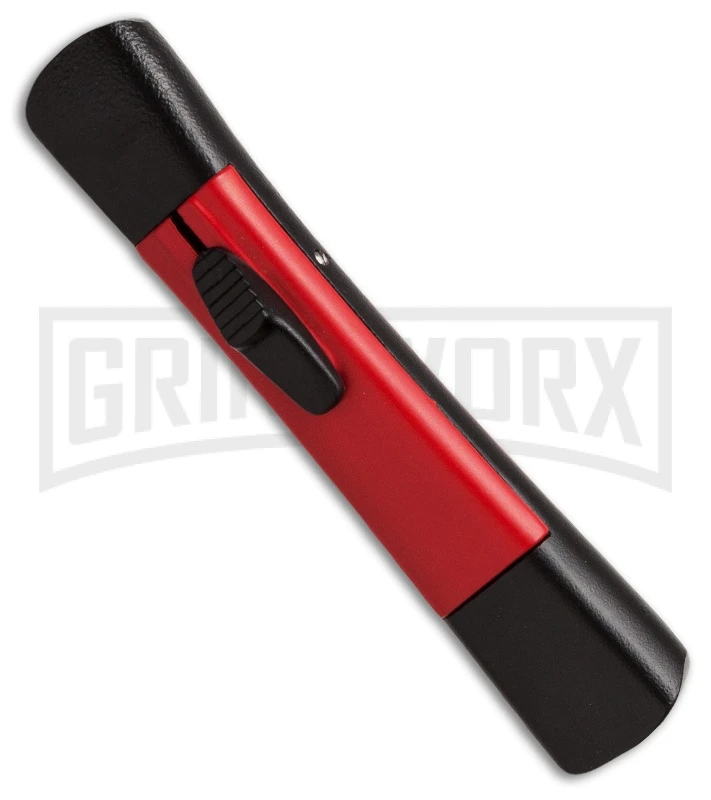 AKC Concord Black/Red OTF Automatic Knife - Flat Grind Black Plain AKC Concord Black/Red OTF Automatic Knife - Flat Grind Black Plain -Knivesand Tools Shop conc black red single black side large
