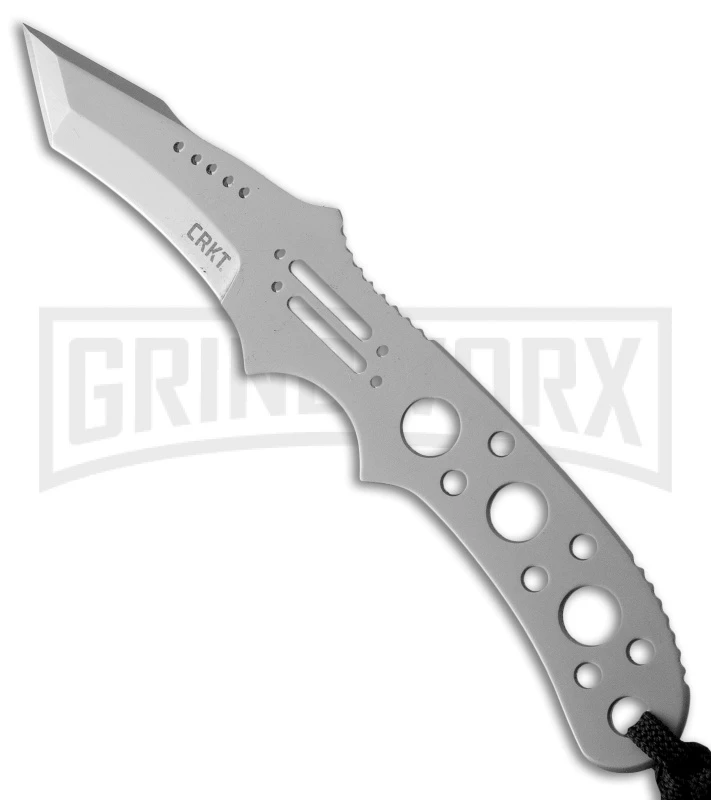 CRKT Drumfire Fixed Blade Neck Knife - Satin Plain CRKT Drumfire Fixed Blade Neck Knife - Satin Plain -Knivesand Tools Shop crkt 2031 drumline fixed jm large