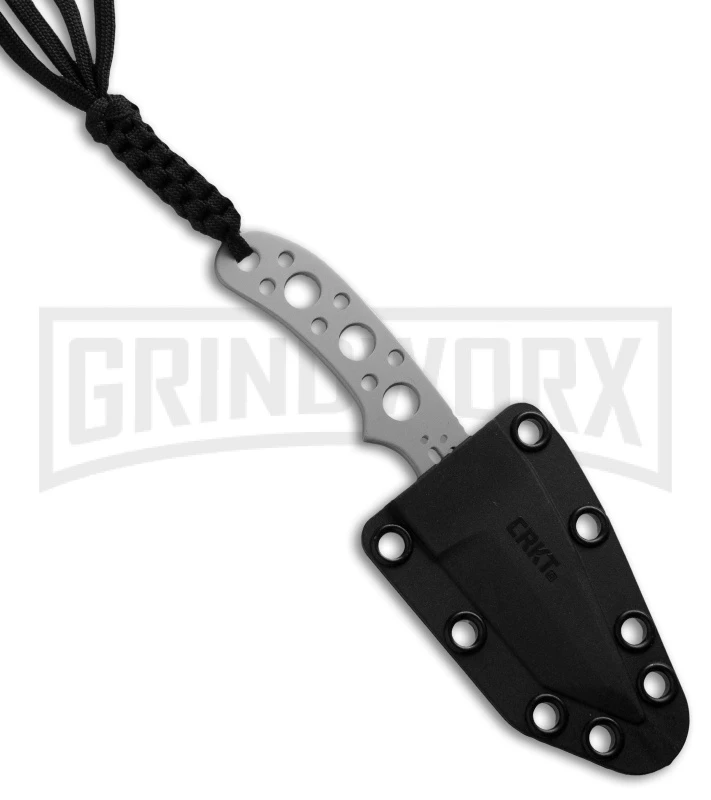 CRKT Drumfire Fixed Blade Neck Knife - Satin Plain CRKT Drumfire Fixed Blade Neck Knife - Satin Plain -Knivesand Tools Shop crkt 2031 drumline fixed sheath jm large