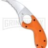 CRKT Kommer Orange Bear Claw Fixed Blade Knife - Satin Plain -Knivesand Tools Shop crkt 2510er orange bear claw large