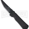 CRKT Hissatsu Black Manual Folding Knife - Black Plain -Knivesand Tools Shop crkt 2903 folding hissatsu large