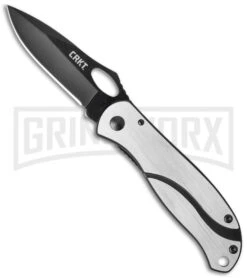 CRKT Pazoda Black Folding Knife - Black Plain