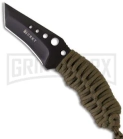 CRKT Crawford N.E.C.K. Fixed Blade Knife - Black Plain