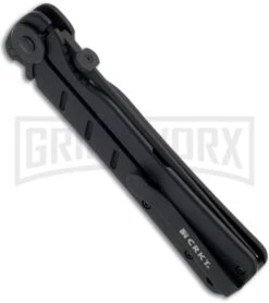 CRKT Otanashi Noh Ken Black G-10 Frame Lock Knife - Black Plain -Knivesand Tools Shop crkt folder 2906 side large