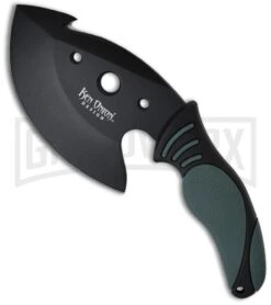 CRKT Shakaulu Fixed Blade Knife - Black Plain