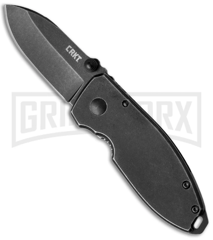 CRKT Squid Folding Knife - Black Stonewash Plain CRKT Squid Folding Knife - Black Stonewash Plain -Knivesand Tools Shop crkt squid black 2490ks jm large