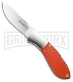 CRKT Kommer 2-Shot Folder Orange G-10 Folding Knife - Satin Plain