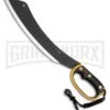 Elk Ridge Curve Black Rubber Machete 15.25" - Black Plain -Knivesand Tools Shop elk ridge curve machete black BP 24860 jr large
