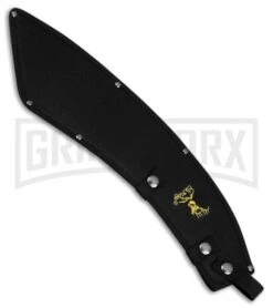 Elk Ridge Curve Black Rubber Machete 15.25" - Black Plain -Knivesand Tools Shop elk ridge curve machete black BP 24860 jr sheath large