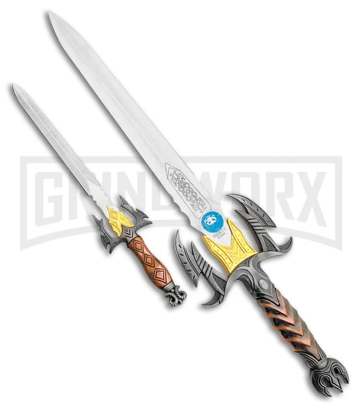 Frost Cutlery Fantasy Dagger Knife Set - Satin Plain Frost Cutlery Fantasy Dagger Knife Set - Satin Plain -Knivesand Tools Shop frost cutlery fantasy dagger set satin BP 29594 jr large