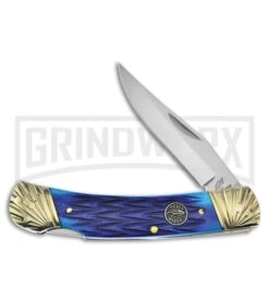 Frost Cutlery Ocoee River Bass Blue Jigged Bone Pocket Knife
