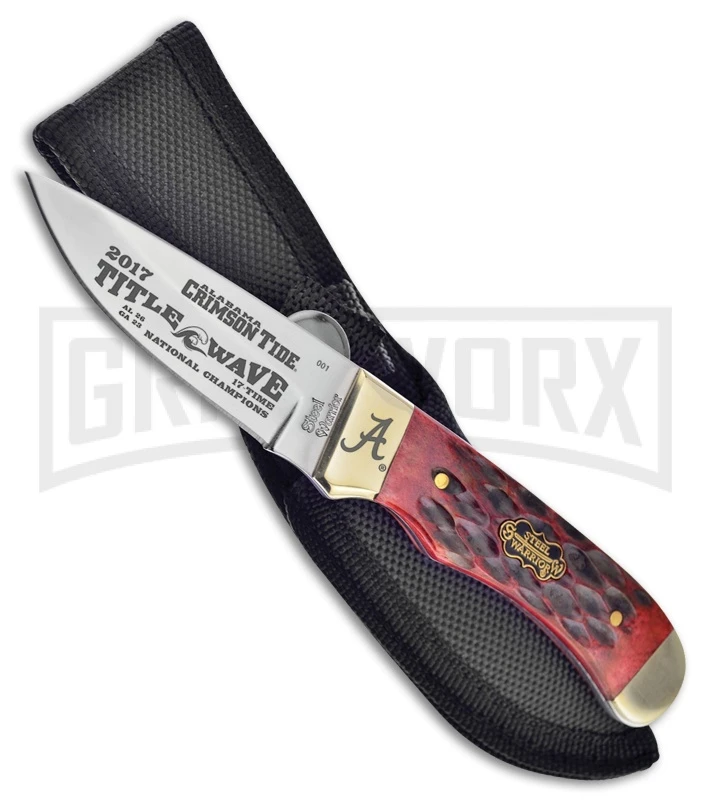 Frost Cutlery Steel Warrior Alabama 17 Champ Red Bone Fixed Blade Knife - Mirror Frost Cutlery Steel Warrior Alabama 17 Champ Red Bone Fixed Blade Knife - Mirror -Knivesand Tools Shop frost cutlery steel warrior alabama 17 champ red bonemirror BP 27654 jr large