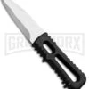Gerber River Shorty Black Plastic Fixed Blade Dive Knife - Satin Serr 1 Gerber River Shorty Black Plastic Fixed Blade Dive Knife - Satin Serr -Knivesand Tools Shop gerber 30 000967n river shorty black large