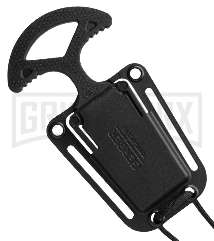 Gerber Ghostrike Black Punch Fixed Blade Knife - Black Plain Gerber Ghostrike Black Punch Fixed Blade Knife - Black Plain -Knivesand Tools Shop gerber 30 001007n 39 series pocket fixed sheath large
