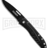 Gerber STL 2.5 Tactical Folding Knife - Black Plain -Knivesand Tools Shop gerber STL black BHQ 16363 er large