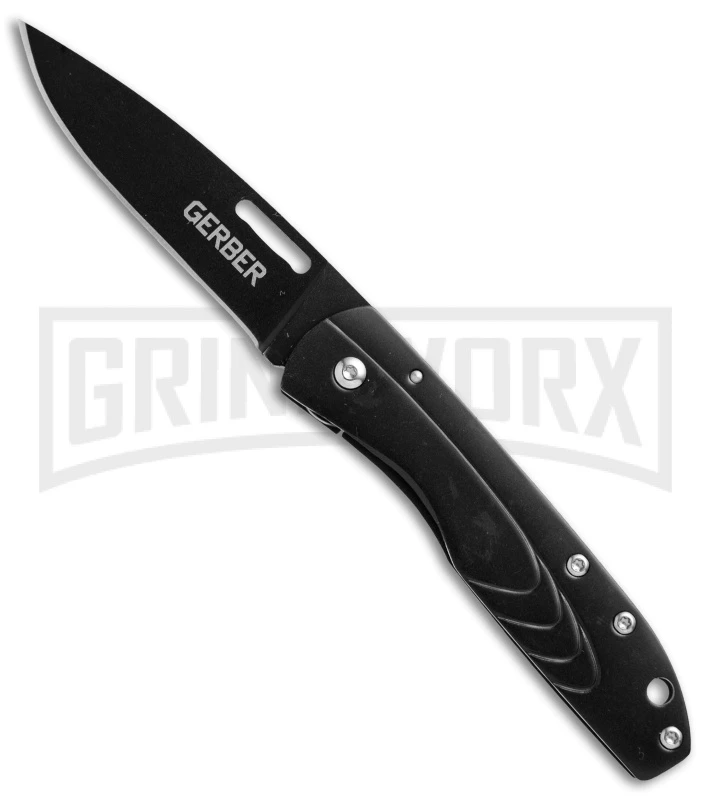 Gerber STL 2.5 Tactical Folding Knife - Black Plain Gerber STL 2.5 Tactical Folding Knife - Black Plain -Knivesand Tools Shop gerber STL black BHQ 16363 er large