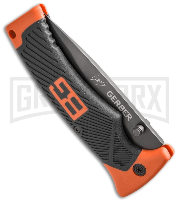 Gerber Bear Grylls Survival Folding Knife - Gray Serr Gerber Bear Grylls Survival Folding Knife - Gray Serr -Knivesand Tools Shop gerber bear grylls liner lock 31 000752 side large
