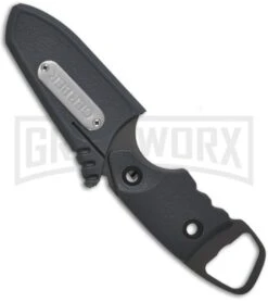 Gerber Epic Fixed Blade Knife - Gray Serr -Knivesand Tools Shop gerber epic serrated 30 000176 sheath large
