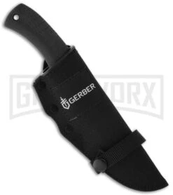 Gerber Gator Fixed Blade Knife W/ Gut Hook - Bead Blast Plain -Knivesand Tools Shop gerber gator fixed gut hook fine edge 06906 sheath large