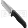 Gerber Moment Black Nylon Fixed Blade Knife Drop Point - Bead Blast Plain -Knivesand Tools Shop gerber hunting moment beadblast fixed gut hook 31 002200 large