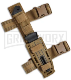 Gerber LMF II Infantry Brown Fixed Blade Combat Knife - Black Serr -Knivesand Tools Shop gerber lmf ii infantry brown 22 01463 sheath large