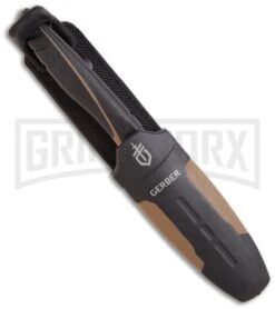 Gerber Hunting Myth Compact Fixed Blade Knife - Gray Plain -Knivesand Tools Shop gerber myth compact fixed blade 31 001156 sheath large