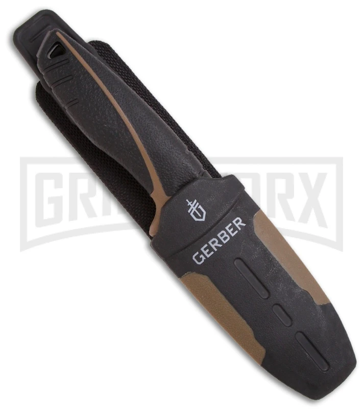 Gerber Hunting Myth Pro Gut-Hook Fixed Blade Knife - Gray Plain Gerber Hunting Myth Pro Gut-Hook Fixed Blade Knife - Gray Plain -Knivesand Tools Shop gerber myth fixed blade pro 31 001092 sheath large 1