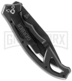 Gerber Paraframe 1 Folding Knife - Gray Serr 3 Gerber Paraframe 1 Folding Knife - Gray Serr -Knivesand Tools Shop gerber paraframe i ti grey serr 22 08445 back large