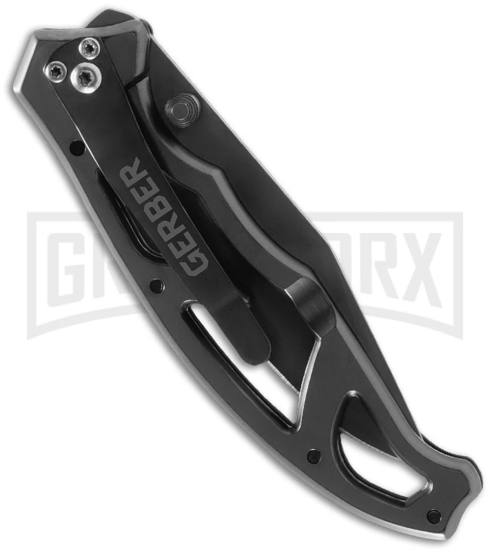 Gerber Paraframe 1 Folding Knife - Gray Serr Gerber Paraframe 1 Folding Knife - Gray Serr -Knivesand Tools Shop gerber paraframe i ti grey serr 22 08445 back large