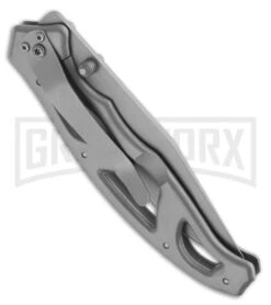 Gerber Paraframe II Folding Knife - Bead Blast Serr -Knivesand Tools Shop gerber paraframe ii g8447 silver folder side large