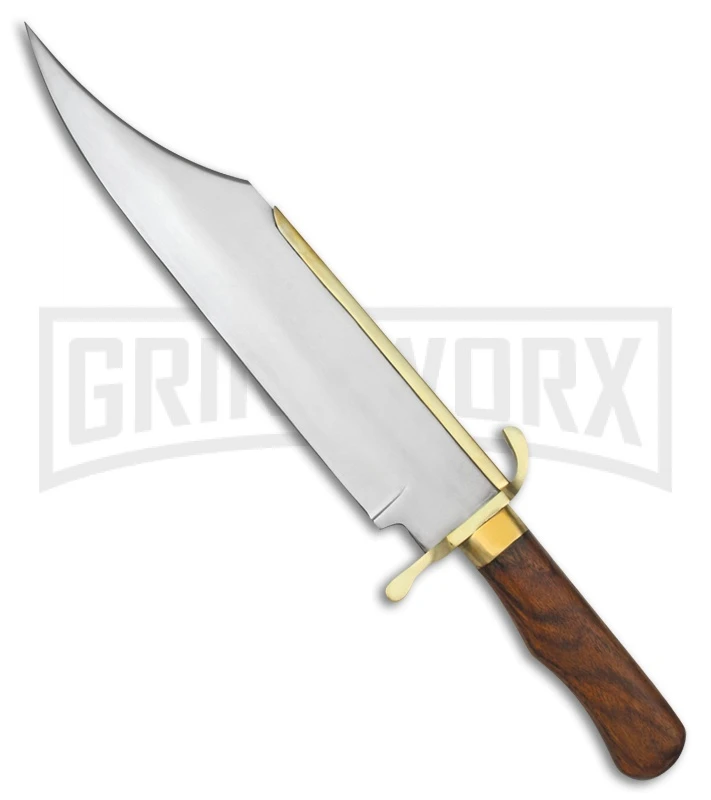 Tallen Primitive Bowie Brown Wood Fixed Blade Knife - Two-Tone Plain Tallen Primitive Bowie Brown Wood Fixed Blade Knife - Two-Tone Plain -Knivesand Tools Shop grindworx primitive bowie brown wood tt BP 28369 jr large