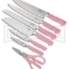 Hen & Rooster Seven Piece Kitchen Set Pink ABS Knife Set - Satin -Knivesand Tools Shop hen and rooster seven piece kitchen set pink abs set BP 28138 jr large