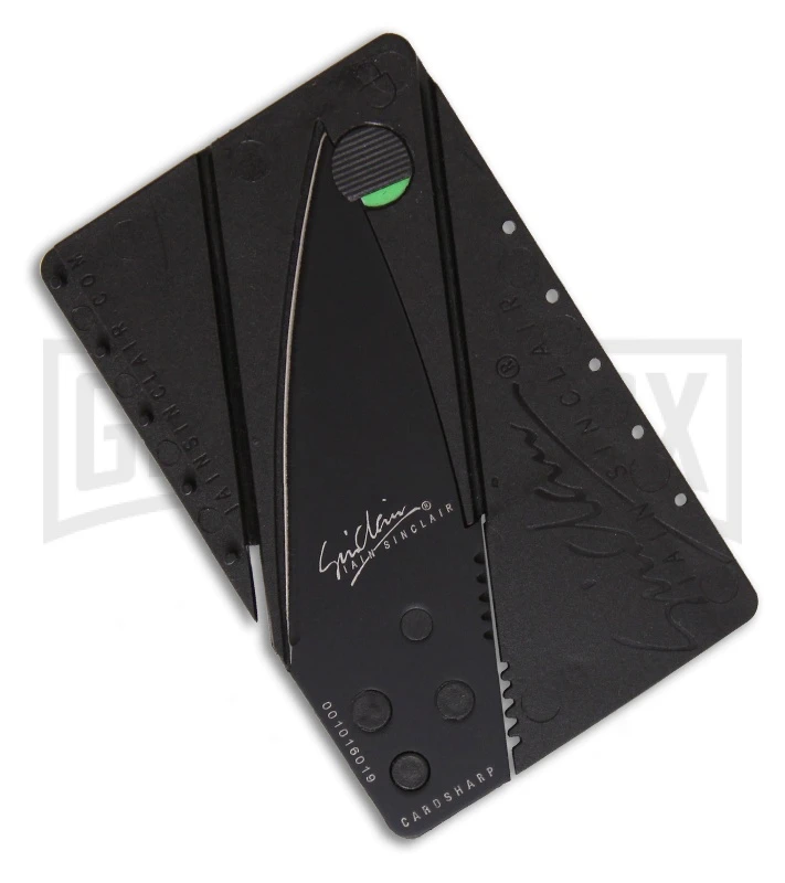 Iain Sinclair CardSharp 2 Credit Card Utility Knife - Black Plain Iain Sinclair CardSharp 2 Credit Card Utility Knife - Black Plain -Knivesand Tools Shop iain sinclair credit card knife is1b card large