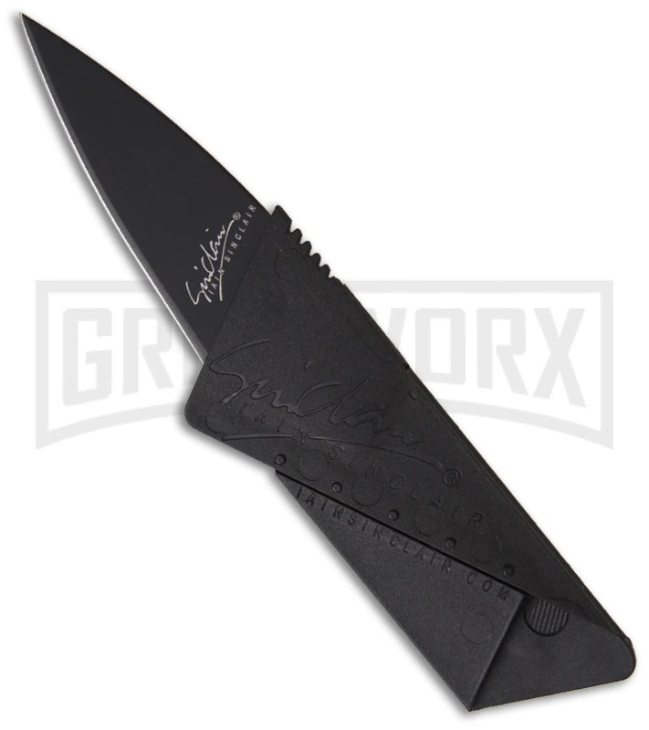 Iain Sinclair CardSharp 2 Credit Card Utility Knife - Black Plain Iain Sinclair CardSharp 2 Credit Card Utility Knife - Black Plain -Knivesand Tools Shop iain sinclair credit card knife is1b large