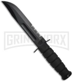 Ka-Bar Bowie Black Full-Size Knife- Black Serr -Knivesand Tools Shop ka bar 02 1214 back large