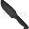Ka-Bar Warthog Black Fixed Blade Knife - Black Plain -Knivesand Tools Shop ka bar 02 1278 large