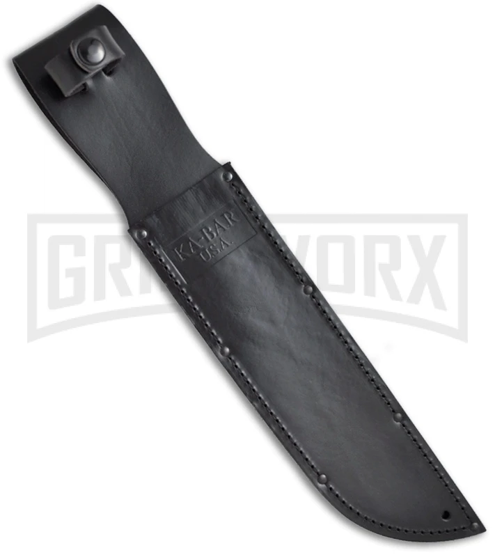 Ka-Bar Bowie Big Brother Fixed Blade Knife Kraton - Black Top Serrated Ka-Bar Bowie Big Brother Fixed Blade Knife Kraton - Black Top Serrated -Knivesand Tools Shop ka bar 02 2211 kraton big brother knife sheath large