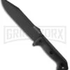 Ka-Bar Becker Black Combat Fixed Blade Knife - Black Plain -Knivesand Tools Shop ka bar becker combat bk7 large