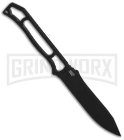 Ka-Bar Becker Skeleton Fixed Blade Neck Knife - Black Plain -Knivesand Tools Shop ka bar bk and t skeleton bk23bk cm side large