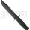 Ka-Bar Bowie Full-Size Knife Black Leather Sheath - Black Plain 2 Ka-Bar Bowie Full-Size Knife Black Leather Sheath - Black Plain -Knivesand Tools Shop ka bar fixed 02 1211 black large