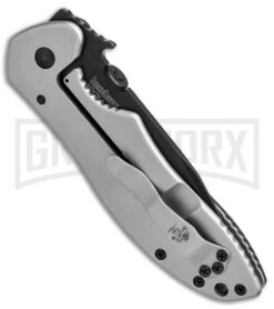 Kershaw Emerson CQC-7K Black G-10 Tanto Knife - Black Plain -Knivesand Tools Shop kershaw emerson CQC 7K tanto black G10 KS6034TBLK BHQ 49615 er side large