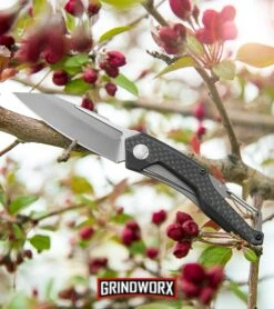 Kershaw Reverb Frame Lock 2.5" Knife Carabiner Carbon Fiber/G-10 Two-Tone -Knivesand Tools Shop kershaw reverb 1220 BHQ 52167 spring dl large