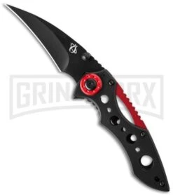 Mantis MR-1 Isosceles Frame Lock Knife - Black Plain