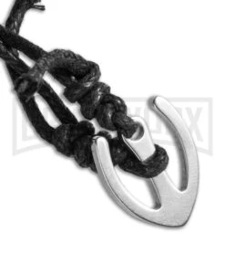 Mantis MK14swbp Vicious Circle Black Pearl Folding Neck Knife - Stonewash Plain -Knivesand Tools Shop mantis mk14pbp extra cm large 3