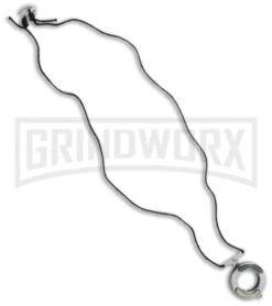 Mantis MK14pbp Vicious Circle Black Pearl Folding Neck Knife - Satin Plain -Knivesand Tools Shop mantis mk14pbp full cm large